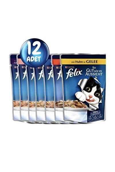 FELIX Karışık Yaş Kedi Maması 12’li