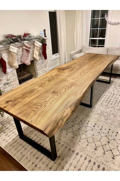 TALASCH Doğal Ahşap Masa Yemek Masası Toplantı Masası Talasch Naturel Serises