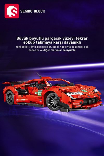 Sembo Block شاحن سيارة - 1:14 1374 قطعة، متوافق مع Lego ( 701955 )