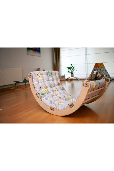 KIDOPPO Pikler Montessori Tırmanma Köprüsü Ve Kemer Için Yastık | Harita Dese...