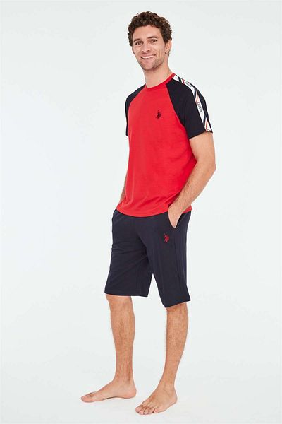 U.S. Polo Assn. - Men's Red T-shirt Shorts Set