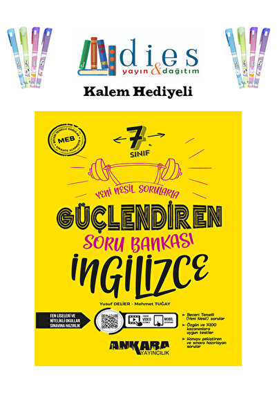 Ankara Yayıncılık Ankara Yayınları 7. Sınıf İngilizce Güçlendiren Soru Bankası