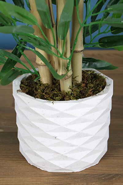 Yapay Çiçek Deposu Bambu Ağacı 4 Gövdeli 110 Cm