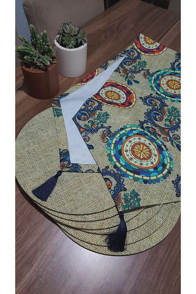 hess ticaret Ethnic Mandala Model 6 Supla Runner Set