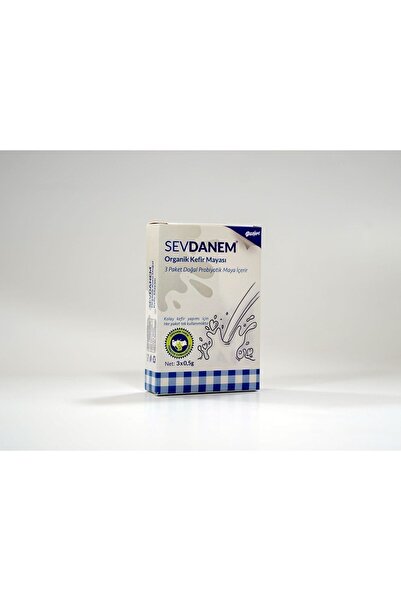 Danem Organik Sev Tek Kullanımlık Kuru Doğal Kefir Mayası 3*0,5g