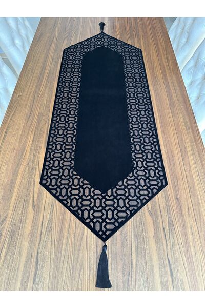 NURHAN HOME COLLECTION Model Trendy Culoare Neagră Tesatura Catifea Partea In...