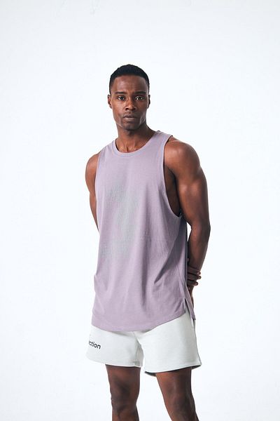 FAST EFFECT WEAR "Map" Printed Embossed Tank Top