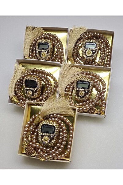 lifestyling مجموعة هدايا Zikrmatik مرصعة بالأحجار مكونة من 5 قطع مع مسبحة صلا...