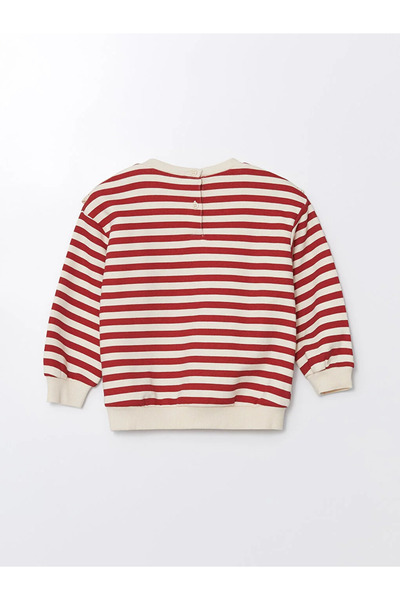 LC Waikiki LCW Baby - Striped Sweatshirt and Leggings 2 Pieces Set for Baby Girl, Crew Neck