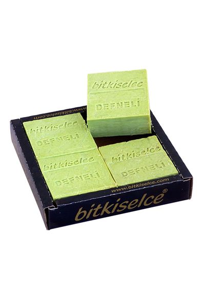 bitkiselce صابون الغار الطبيعي الطبيعي - يعطي نضارة وحيوية للبشرة، صابون مصنوع يدويًا 450 جرام