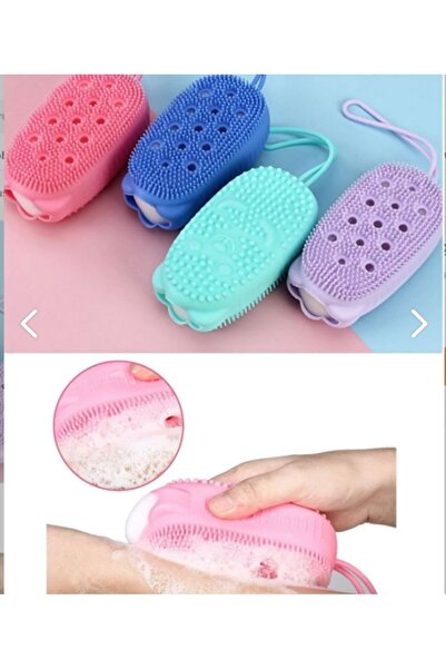 NİVENE حمام من ألياف السيليكون - مقشر للجسم مع حجرة، دش ناعم مع تدليك