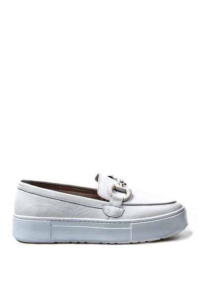 FAST STEP Pantofi de damă albi din piele naturală 881za3011