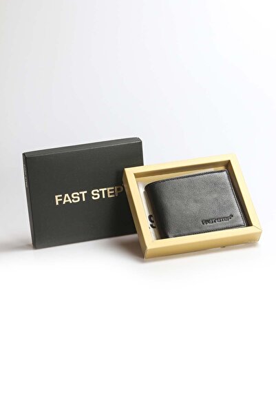 FAST STEP Αξεσουάρ ανδρικό πορτοφόλι από γνήσιο δέρμα μαύρο 779ca1534
