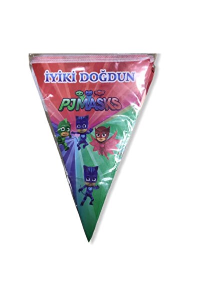 Pj Maskeliler Pijamaskeliler Pj Maske Iyi Ki Doğdun Flama 2 Metre 10 Bayrak