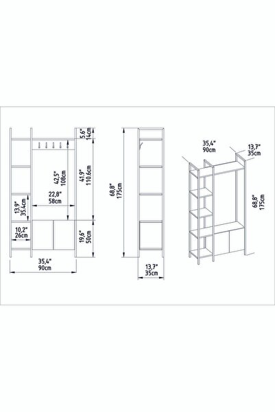 Decorotika DECOROTİKA DOĞA PORTMANTO EFES GOLD