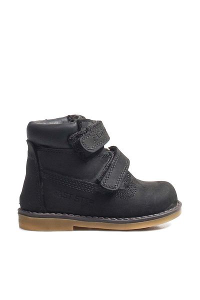 FAST STEP Black Nubuck Genuine Leather Baby Worker Boots - 006SBA1001