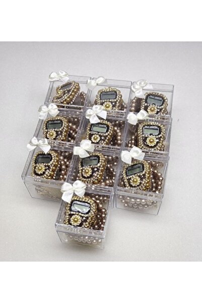 lifestyling علبة ميكا مكونة من 10 قطع - مجموعة هدايا مسبحة مرصعة بالأحجار، لل...