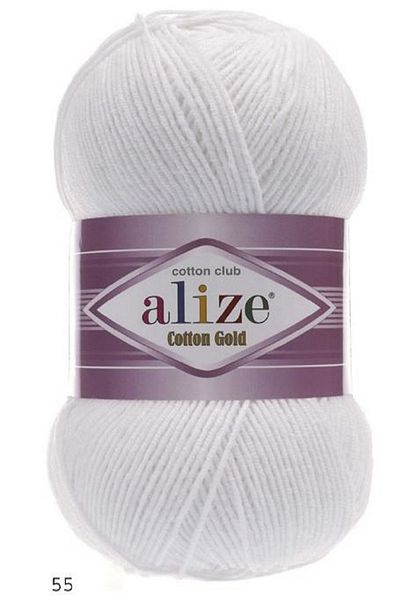 Alize Cottan Gold White 1 Piece Colar: 55