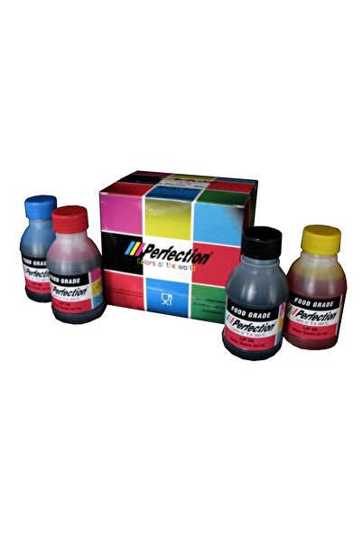 Perfection Canon Yazıcılar Için Yenilebilir Gıda Mürekkebi 4 X 100 Ml