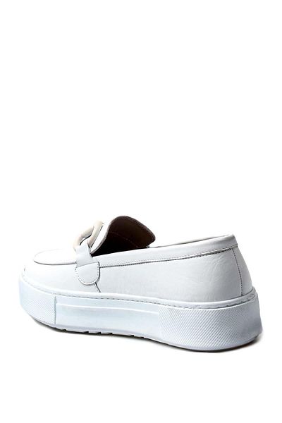 FAST STEP Pantofi de damă albi din piele naturală 881za3011