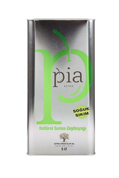 Kuser Pia Soğuk Sıkım Natürel Sızma Zeytinyağı 5 Lt Pia