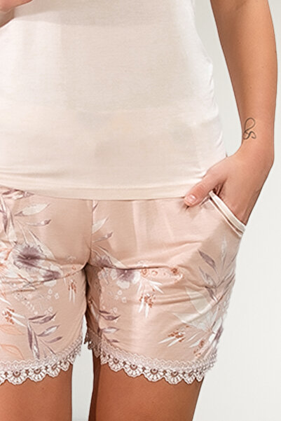 Bella Linda Women's Rope Strap Shorts Pajama Set