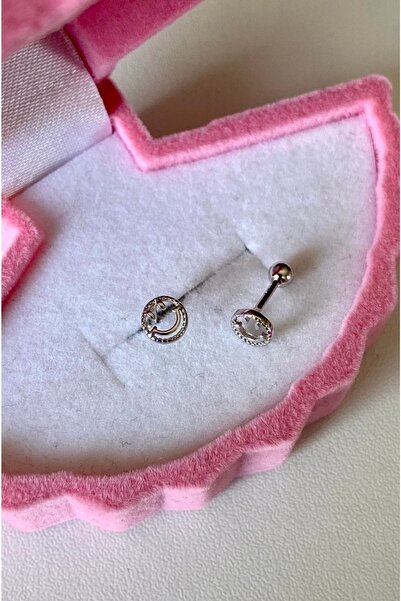 CERENY.CO Smiley 925 Ayar Gümüş Piercing