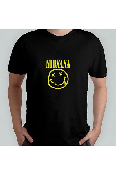 Pixxa Μπλουζάκι Nirvana Crew Neck 100% βαμβακερό - 1