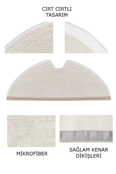 küche haus Roborock Q5 Pro/Q5 Pro Plus/Q8 Max/Q8 Max Plus Dust Bag Main Brush Mop - Συμβατό ανταλλακτικό