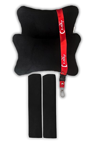 TUSBA MARKET Black Polar 2-Piece Travel with Car Seat - Auto Belt and Pad Str...