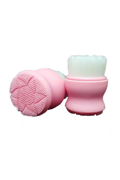 Rose Çift Taraflı Sapsız Yüz Ve Cilt Temizleme Fırçası