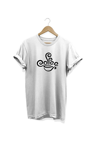 Kahve Baskılı T-Shirt
