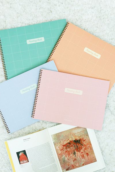 Matt Notebook 25x35 Set de 4 caiete cu imagini 20 coli 150 grame dimensiune mare