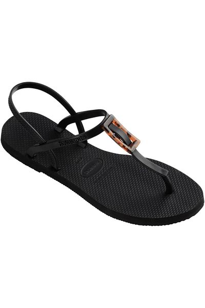 Havaianas Papuci de damă Paraty Buckle Turtle Black - 4148917 -0090