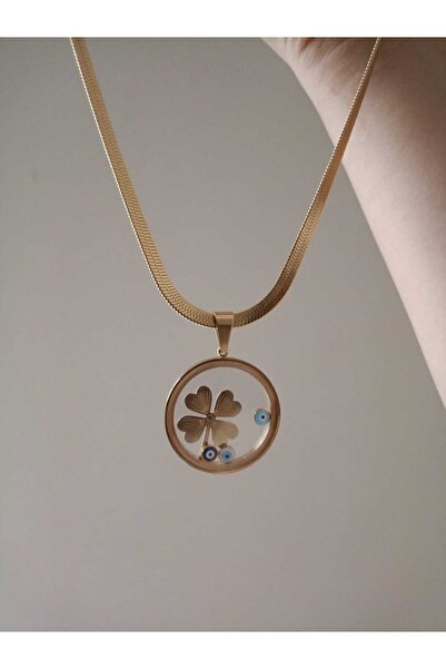 Edaco Cam Çerçeveli Açılan kolye (çeyrek ve yarım altın )