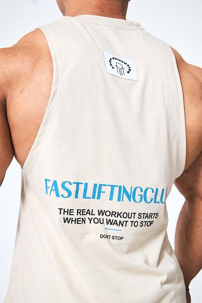 FAST EFFECT WEAR قميص رياضي منقوش مطبوع عليه "Lifting Club"