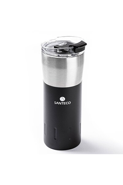 Tantitoni 024-01-كوب ترمس ستانلس ستيل أسود 500 مل - طبقة مزدوجة
