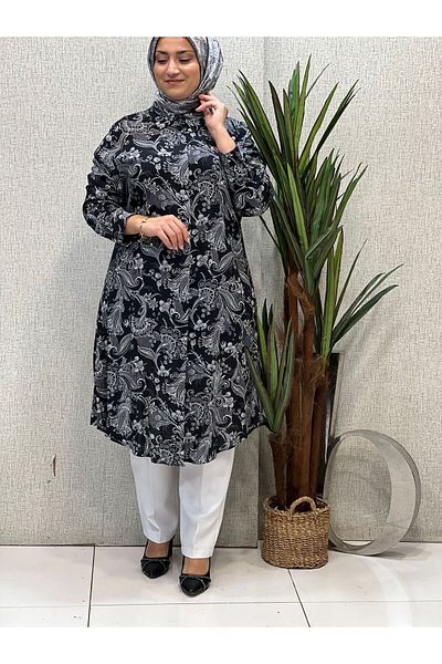 Butik büyük beden Viscose Oversize Tunic