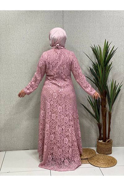Butik büyük beden Kordena Lace Evening Dress
