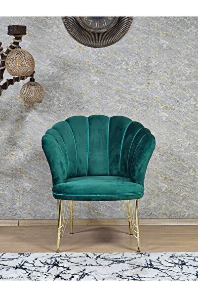 ZAFİR Tekli Gold Kaplama Tel Ayak Papatya Çay Seti Koltuk Takımı , Balkon, Sa...