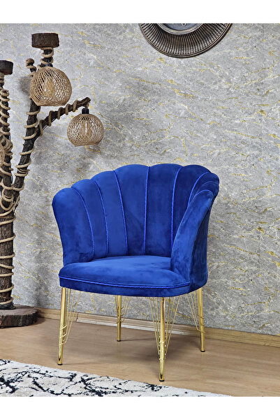 ZAFİR Tekli Gold Kaplama Tel Ayak Papatya Çay Seti Koltuk Takımı , Balkon, Salon, Ofis, Cafe Koltuk Takımı