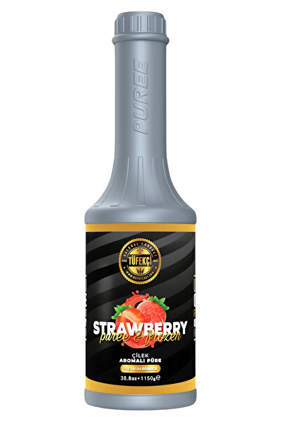 By Tüfekçi Premium Çilek (STRAWBERRY) Meyveli Sos %50 Gerçek Meyve Püresi Gerçek Şeker 1150 gr
