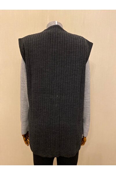 TEK Knitwear Winter Wool Mother Vest / Anthracite