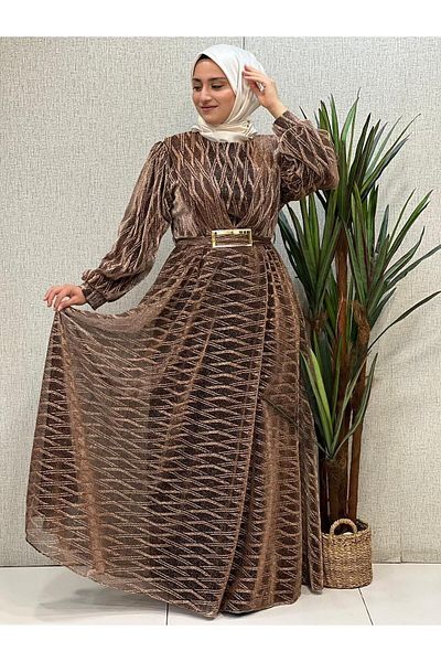 Butik büyük beden Φόρεμα από τούλι με σχέδια - Κομψό και άνετο