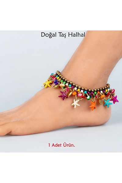 by evrenmusti Natural Stone Complete Anklet