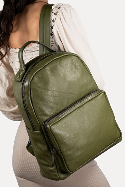 Monte Cristo Deri Stars-Unisex Sırt Çantası Fermuarlı- bilgisayar bölmeli-%10...