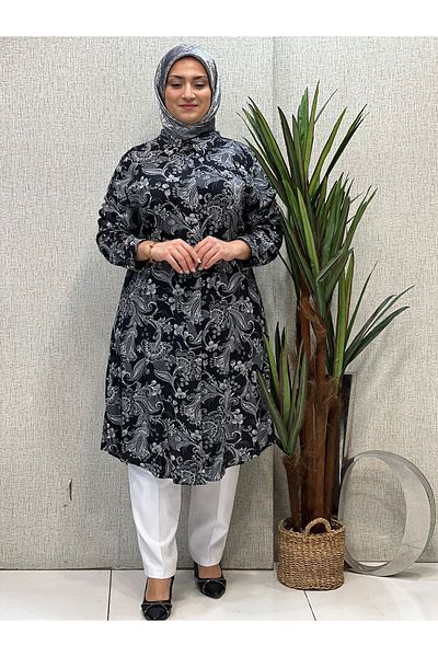 Butik büyük beden Viscose Oversize Tunic