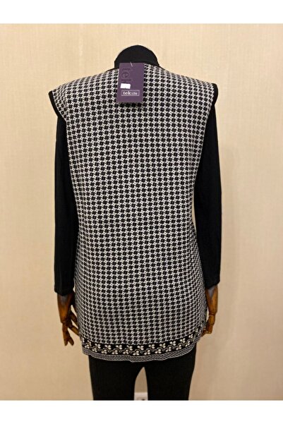 Genel Markalar Triko Kilim Desen Anne Yelek / Gri