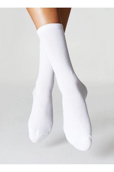 FAHMER 4-Piece Plain White Socks
