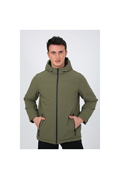 Exuma Ανδρικό Χακί Παλτό Χειμερινό Μπουφάν 2311002-801